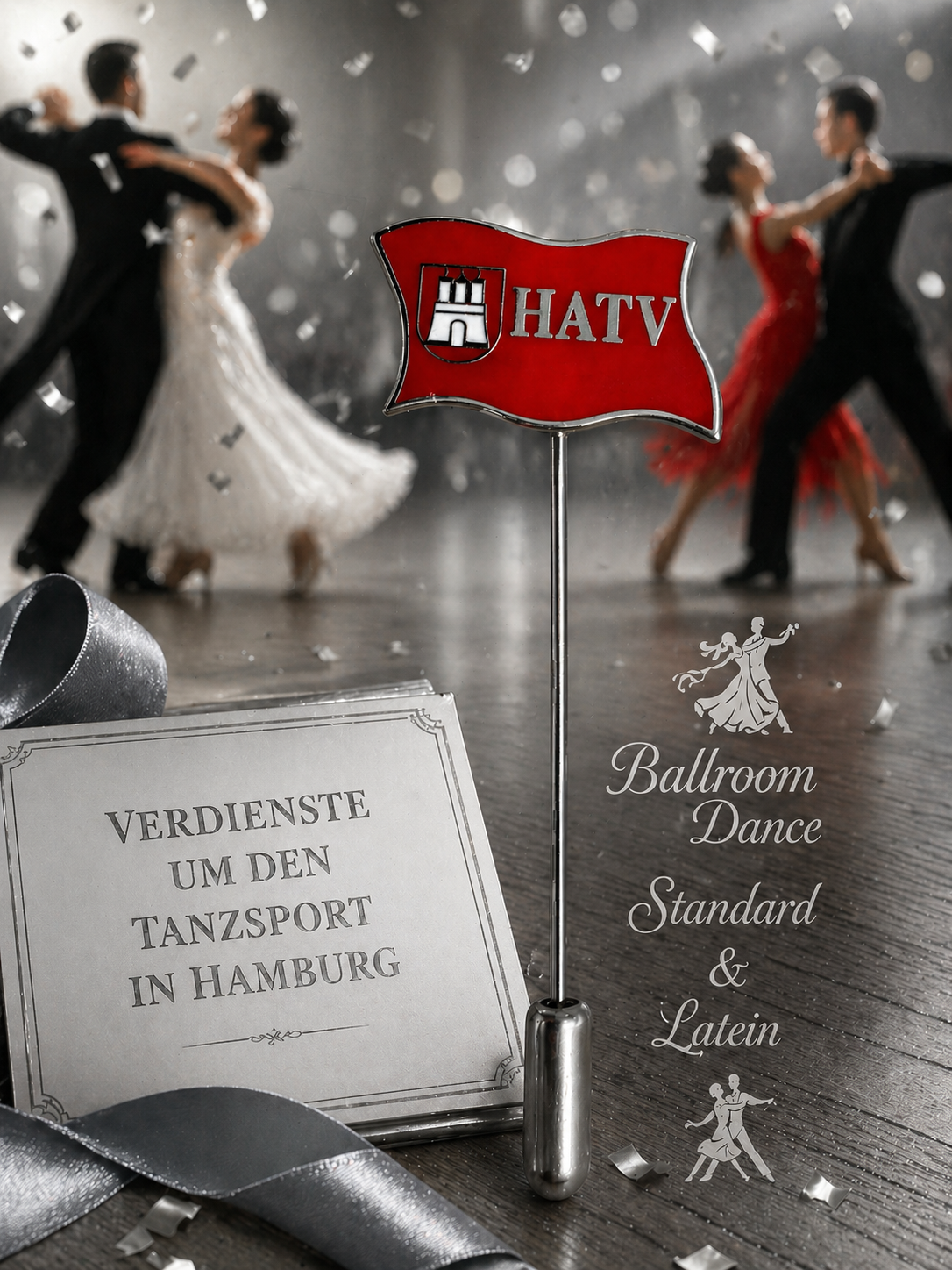 Ehrennadel HATV Silber